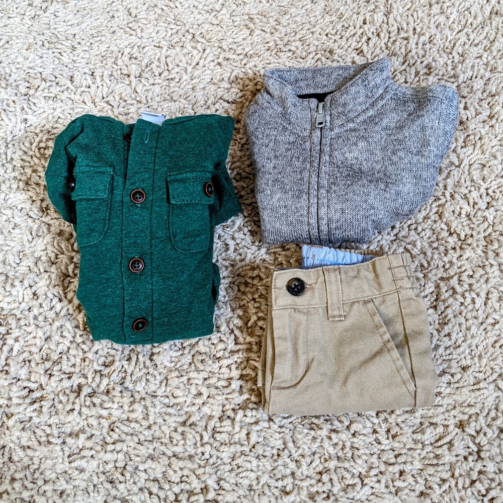 Janie and Jack Baby Boys lot of 2 outfits